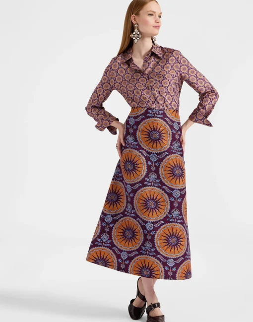 Boy ShirtSovereign Mini Purple in Silk Twill