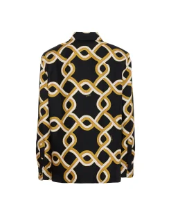 Boy ShirtTackle Black in Silk Twill