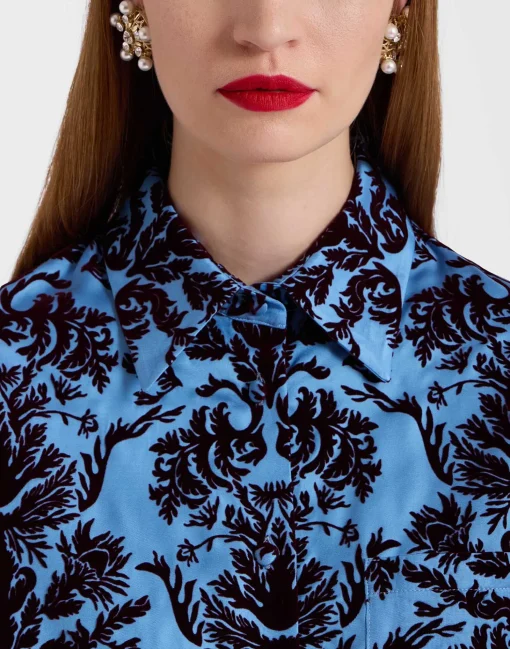 Boy ShirtVaudeville Light Blue in Jacquard