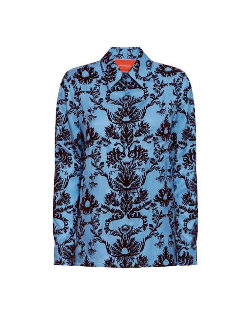 Boy ShirtVaudeville Light Blue in Jacquard