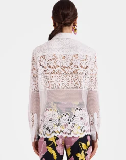 Boy ShirtWhite in Cotton Lace