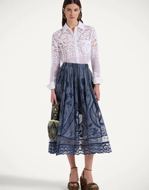 Boy ShirtWhite in Cotton Lace