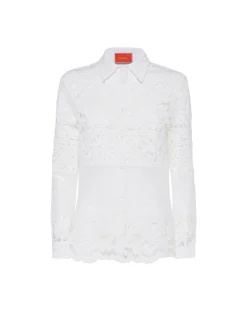 Boy ShirtWhite in Cotton Lace