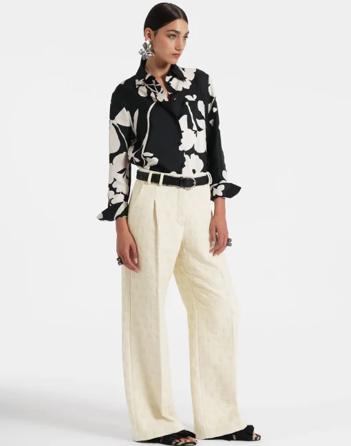 Boy ShirtWinter Jasmine in Twill Silk
