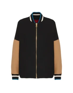 Brooklyn BomberSolid Black in Wool