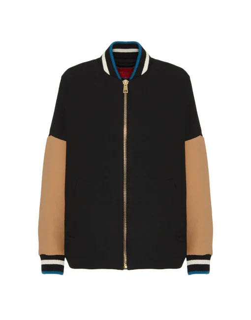 Brooklyn BomberSolid Black in Wool