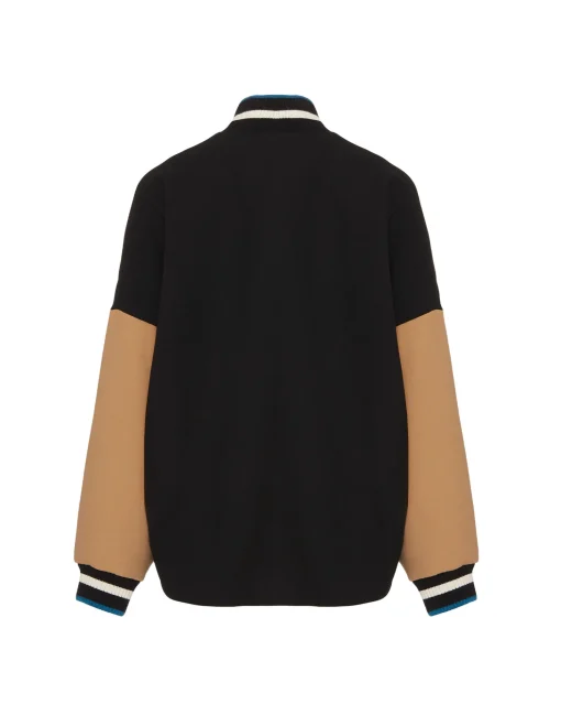Brooklyn BomberSolid Black in Wool