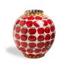 Bubble VaseCherries Avorio in Porcelain