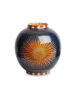 Bubble VaseSunrays Midnight in Porcelain