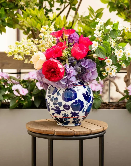 Bubble VaseWildbird Blu in Porcelain