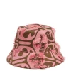 Bucket HatGrove Kaki/Pink in Jacquard