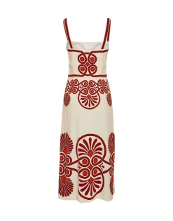 Buy Me A Martini DressMedallion Placée Cream in Envers Satin