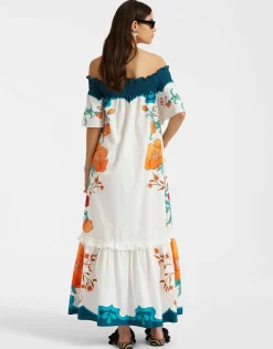 Capalbio DressMorpheus Placée Orange in Summer Poplin