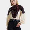 Cerere BlouseCorsini Placée Cream in Silk Voile