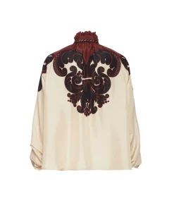 Cerere BlouseCorsini Placée Cream in Silk Voile