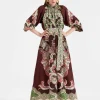 Cerere DressPortal Placée Brown in Silk Voile