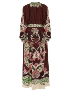 Cerere DressPortal Placée Brown in Silk Voile