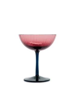 Champagne Coupe Set of 2Viola in Glass