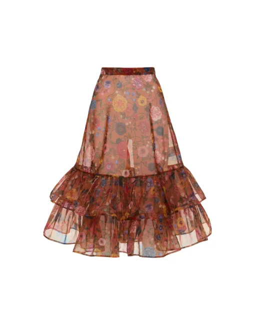 Charlotte SkirtBotticelli Rust in Organza