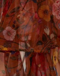 Charlotte SkirtBotticelli Rust in Organza