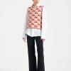 Cherry VestOff White in Wool