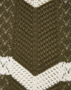 Chevron SkirtSolid Camouflage in Knit Chevron