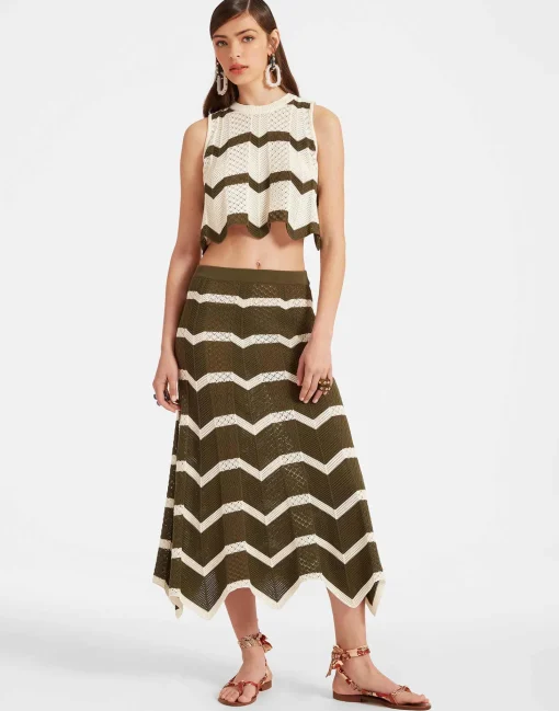 Chevron TopSolid Camouflage in Knit Chevron