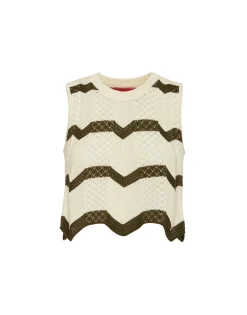 Chevron TopSolid Camouflage in Knit Chevron