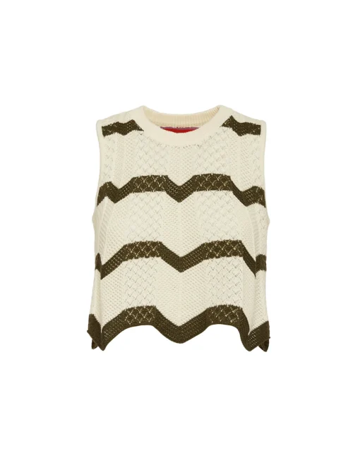 Chevron TopSolid Camouflage in Knit Chevron