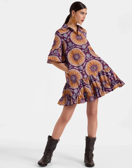 Choux DressSovereign Purple in Summer Poplin