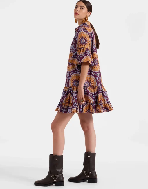 Choux DressSovereign Purple in Summer Poplin