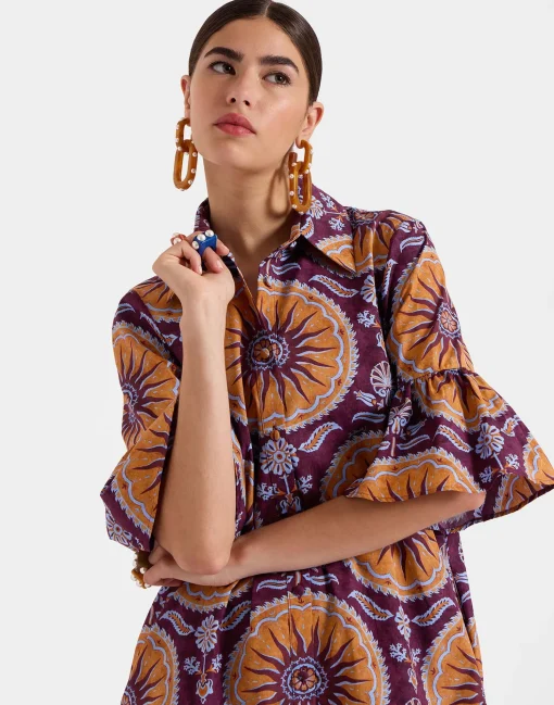 Choux DressSovereign Purple in Summer Poplin