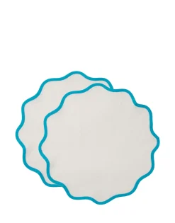 Cloud Placemat Set of 2Light Blue in Cotton