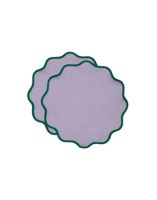 Cloud Placemat Set Of 2Rainbow Lilac in Linen