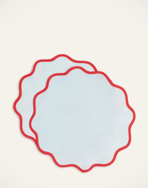 Cloud Placemat Set of 2Rainbow Celeste in Linen