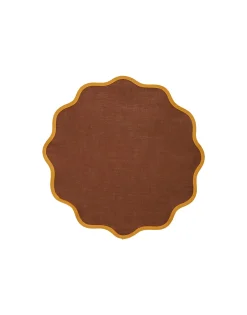 Cloud Placemat Set Of 2Rainbow Chocolate in Linen