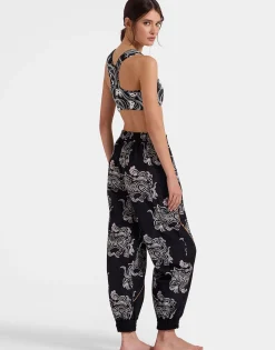Court PantsCrazy Tigers Black & White in Nylon