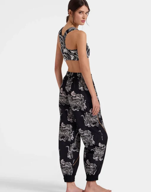 Court PantsCrazy Tigers Black & White in Nylon