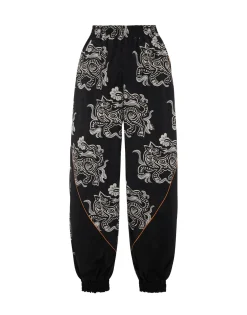 Court PantsCrazy Tigers Black & White in Nylon