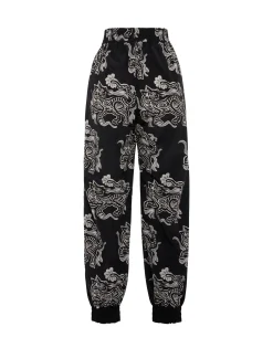 Court PantsCrazy Tigers Black & White in Nylon
