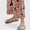 Criss-Cross SandalsCrazy Daisy Black in Twill