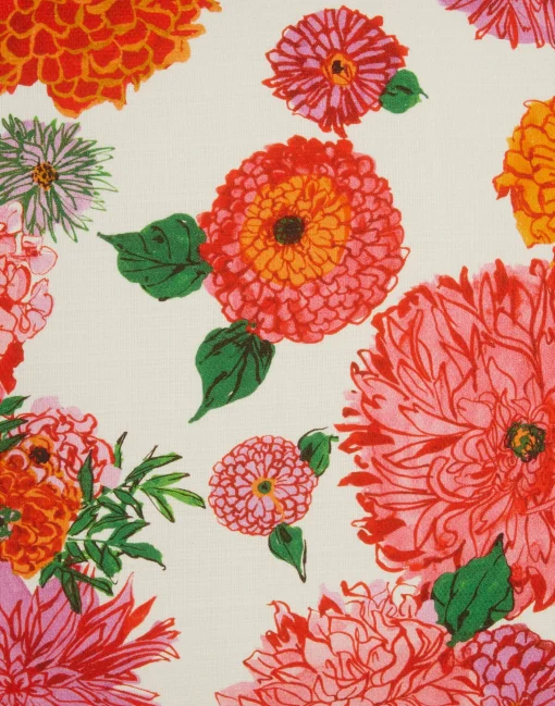 Cushion (45X45)Bright Blooms in Cotton Honan