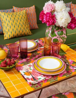 Cushion (45X45)Como Fish Yellow in Cotton Honan