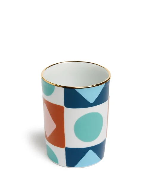 Decorative CupDiamond Dots in Porcelain
