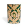 Decorative CupGreen Garland in Porcelain