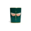 Decorative CupLibellula Green in Porcelain
