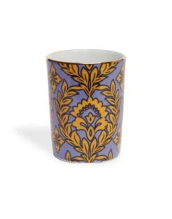 Decorative CupViolet Garland in Porcelain