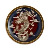 Decorative PlateThe Dragon Midnight Blue in Porcelain