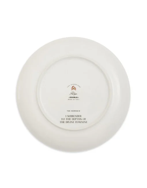 Decorative PlateThe Mermaid Bordeaux in Porcelain