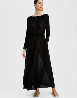 Demeter DressBlack in Gauze Jersey